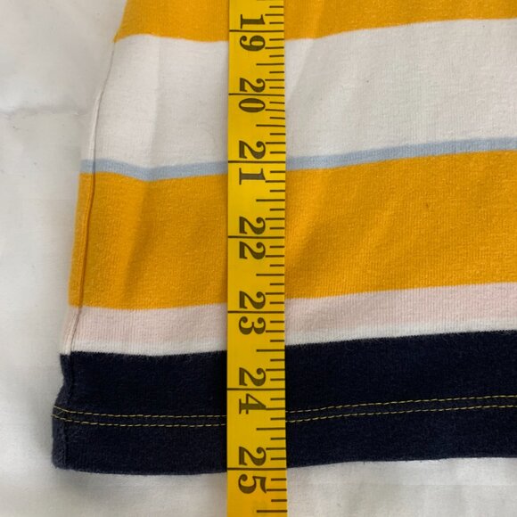 Tommy Hilfiger Women’s XXL Yellow, Blue, White 100% Cotton Striped Crew Neck Tee - Picture 11 of 12